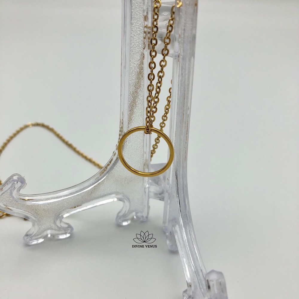 Karma Necklace - Gold Plated Stainless Steel - Picture 5 of 9